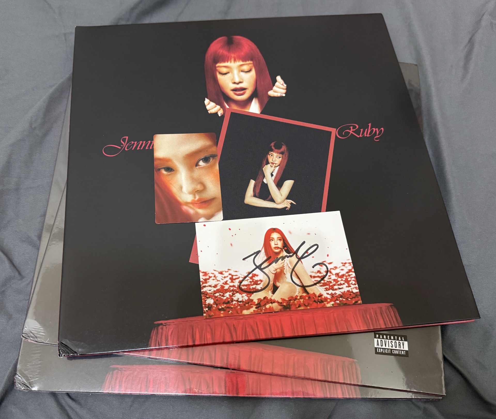 RUBY美版親簽紅膠