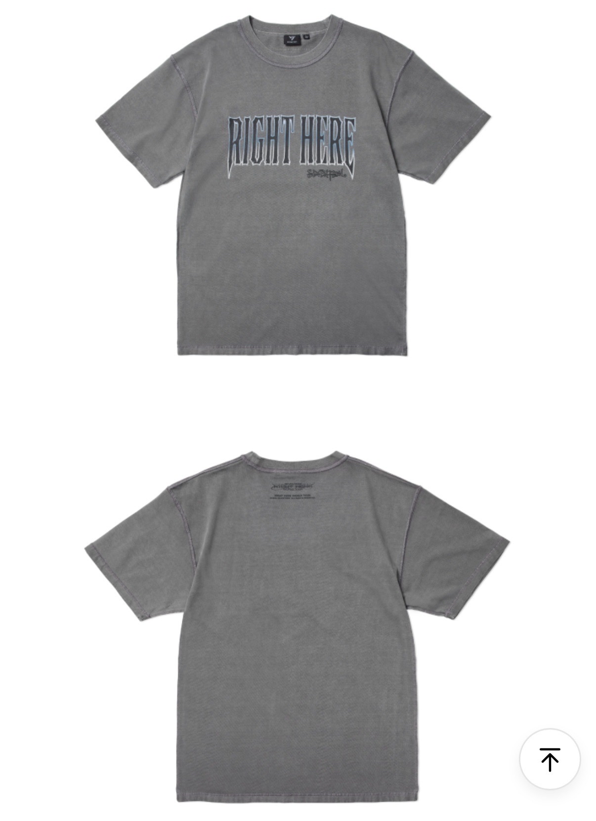 Seventeen Right Here 灰色M短T