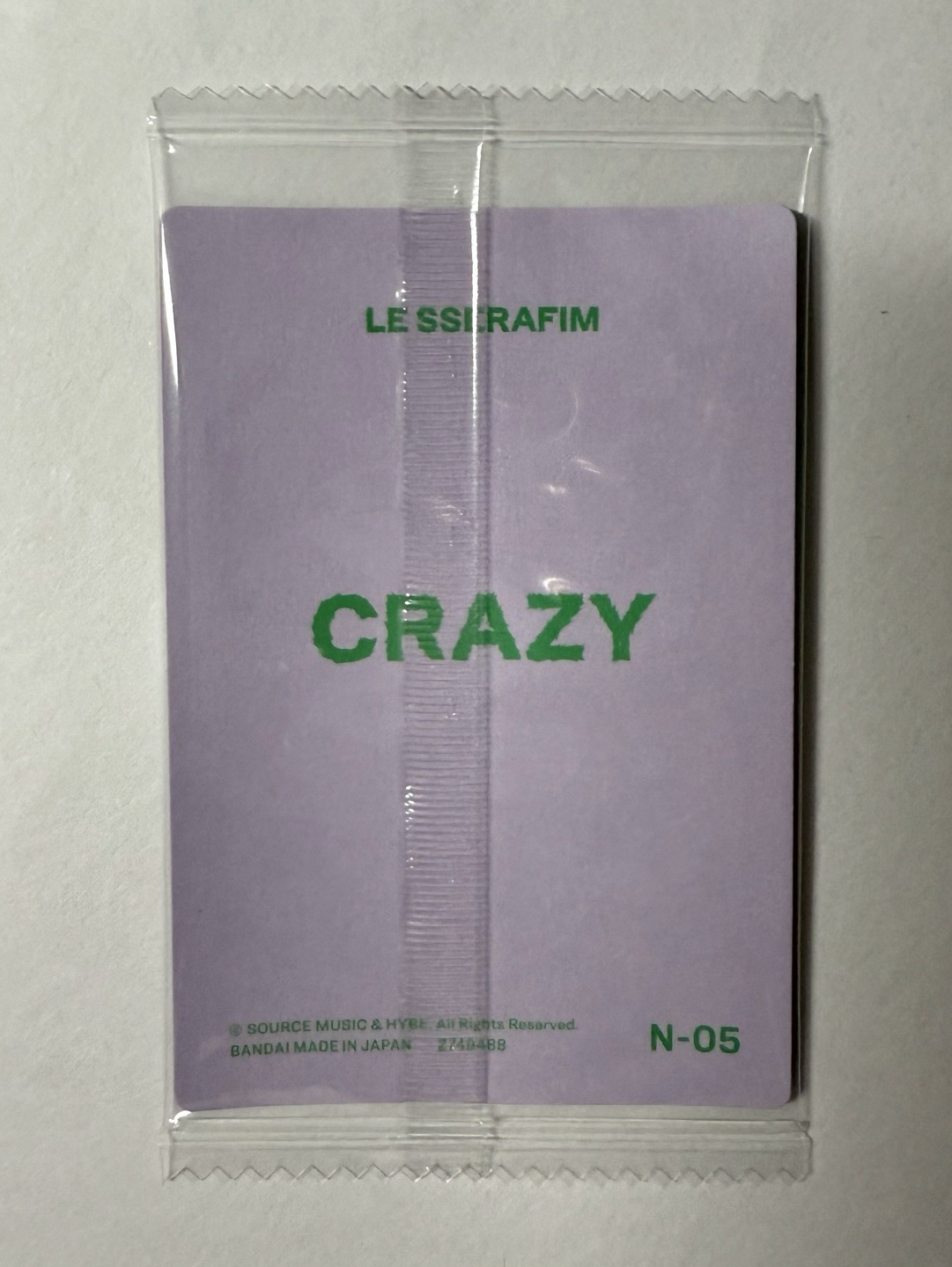 le sserafim 恩採 餅卡