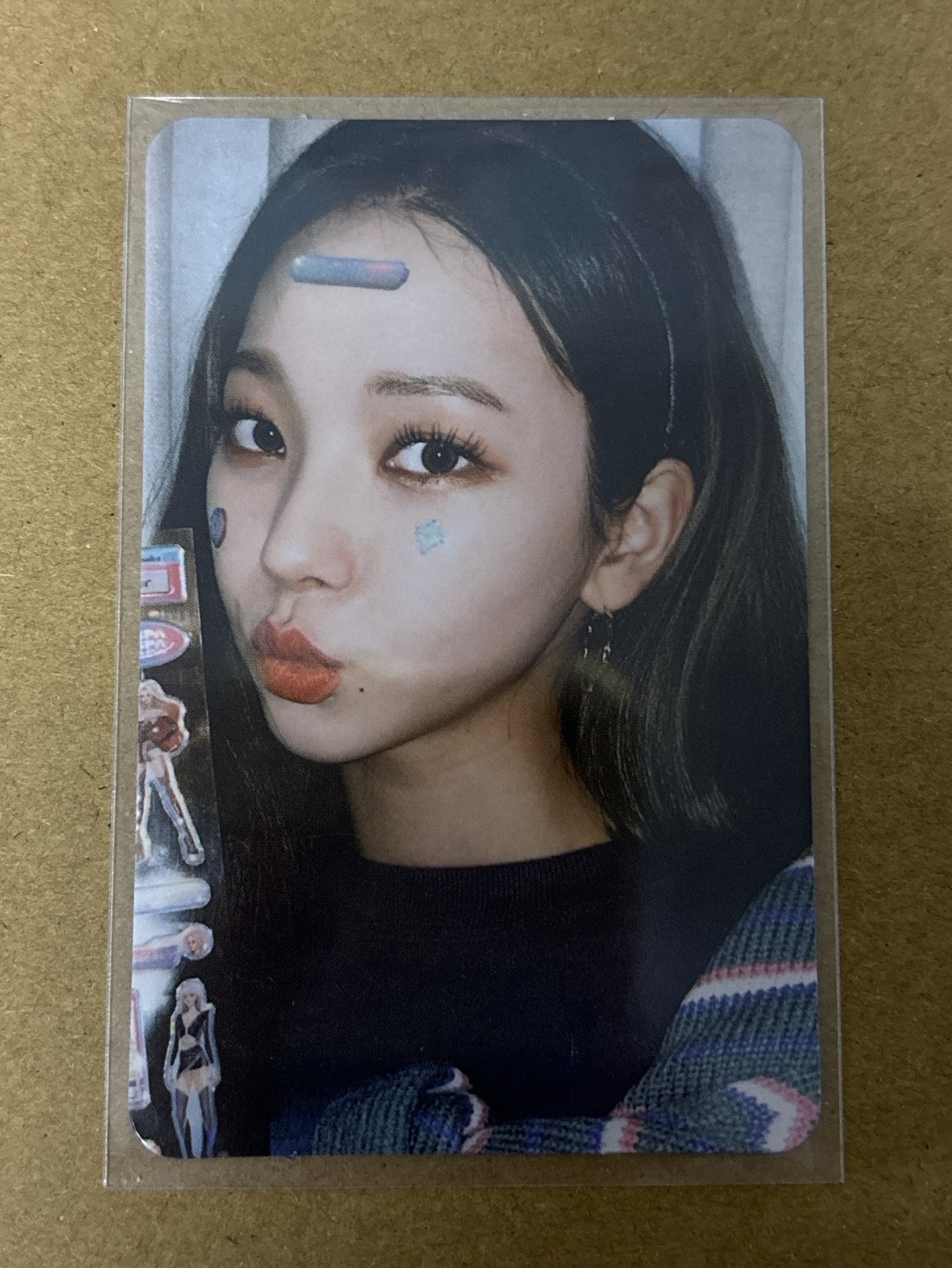 aespa Karina 柚子 Black Mamba 周邊卡 貼紙柚