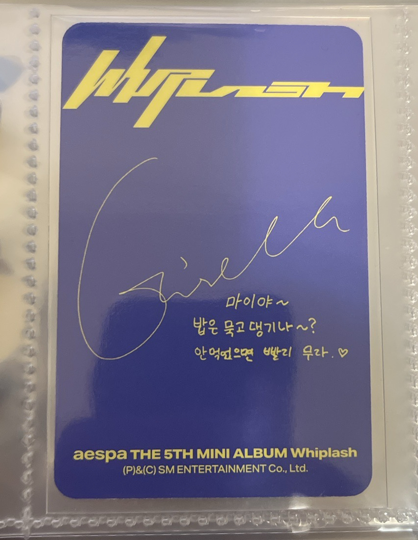 Whiplash 專輯卡 Speed專卡 吉