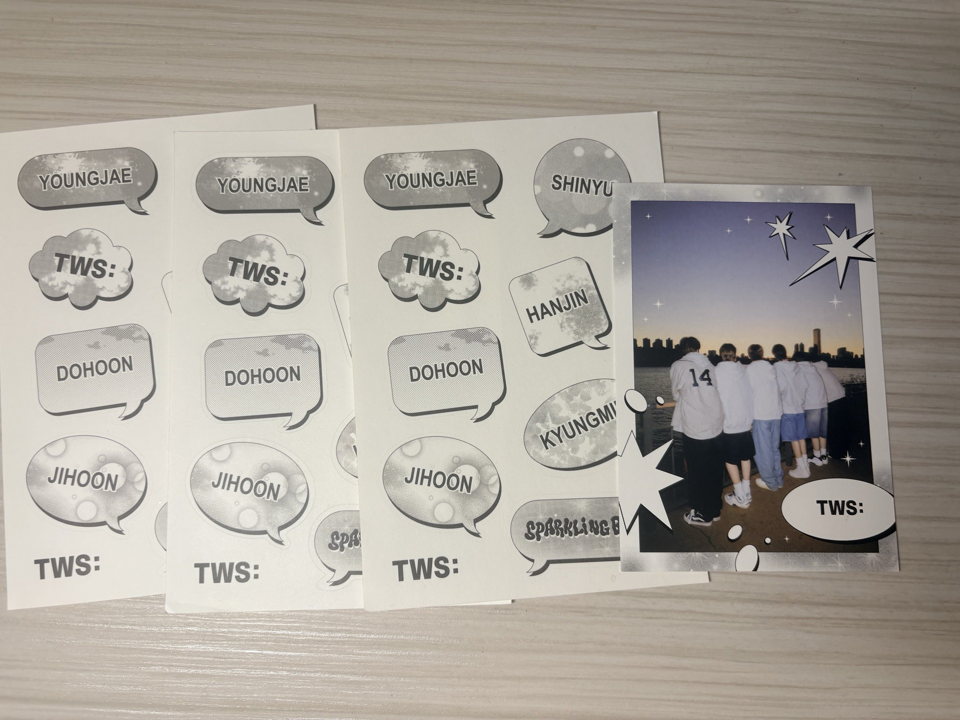 Tws迷一電子專配置 明信片 貼紙