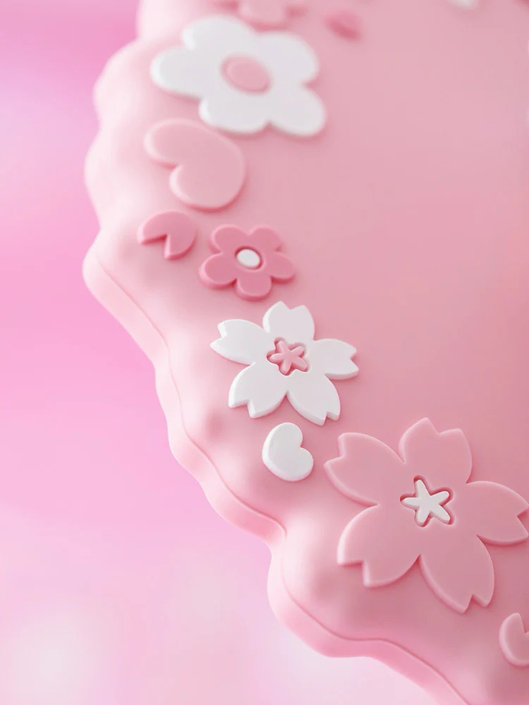 BT21 COOKY 櫻花 杯蓋&玻璃杯組合（全新未使用）