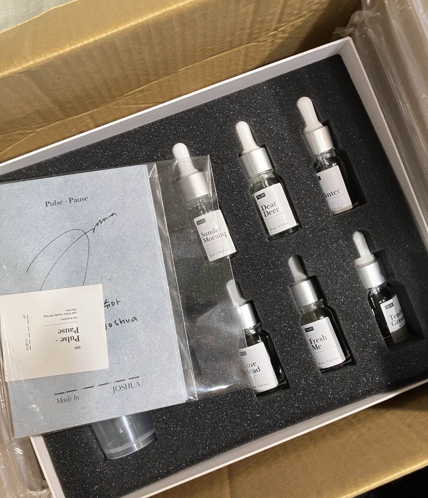 洪知秀 artist made自製週邊 diy香水組