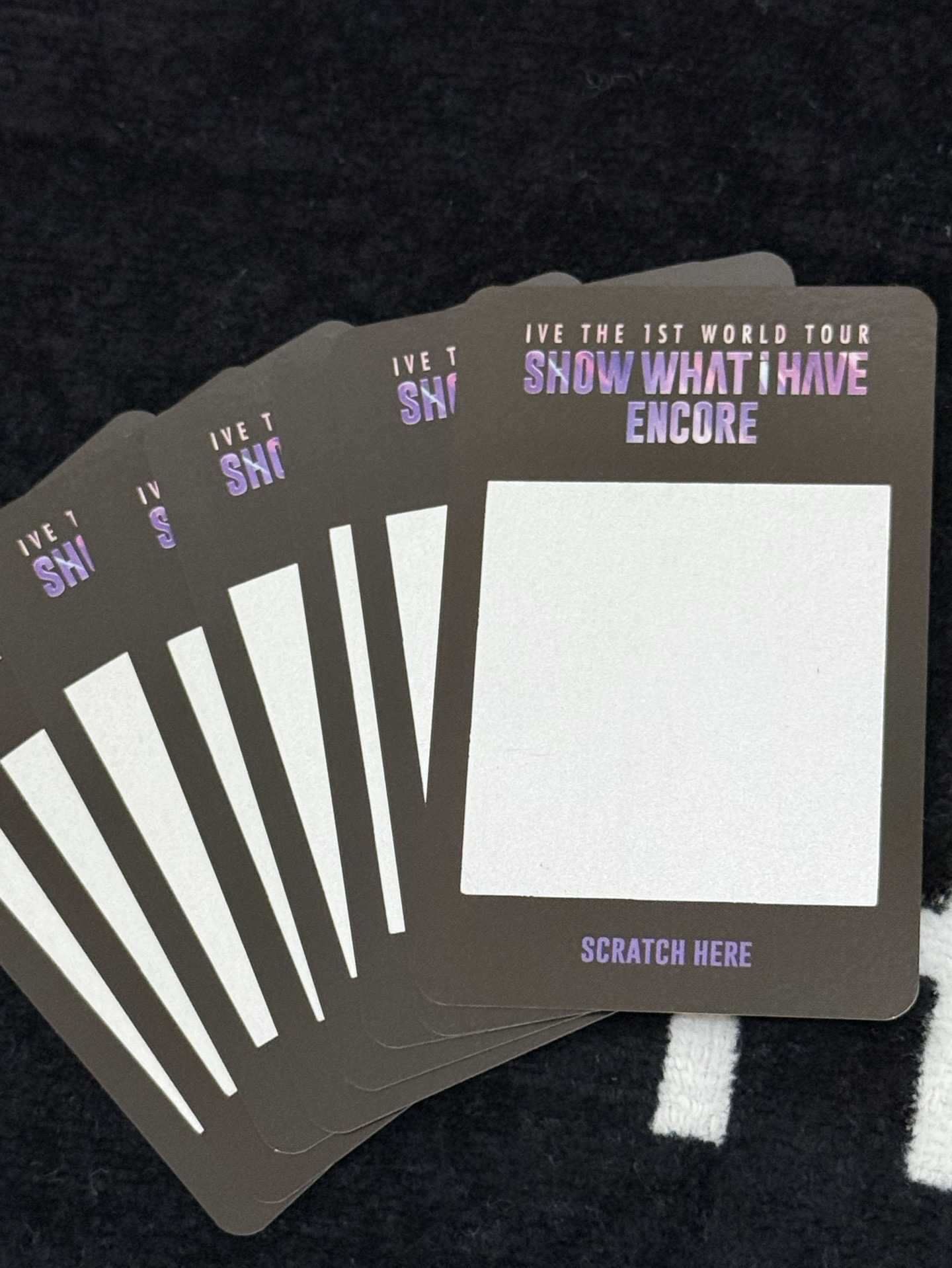 SHOW WHAT I HAVE 隨機卡 世巡刮刮卡