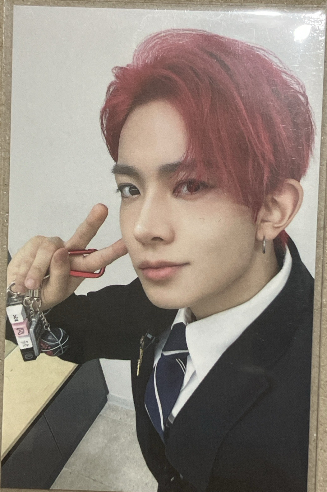 AMC 羲承紅色吊飾卡