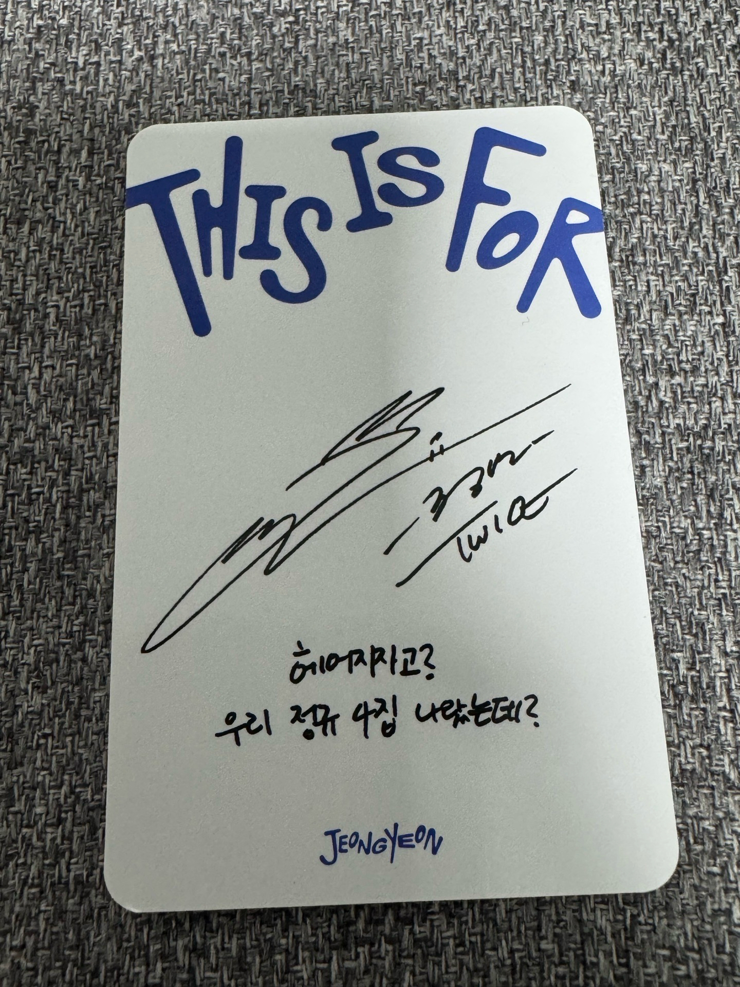 TWICE 正規四輯 ver.this 專輯卡-JEONGYEON