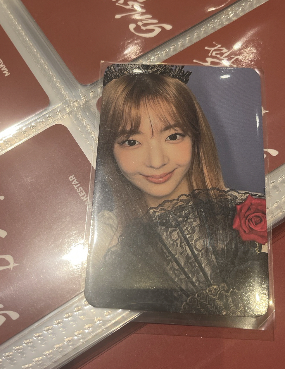 ITZY Lia 廣州數星星 黑玫瑰粒 GOLD中文卡背