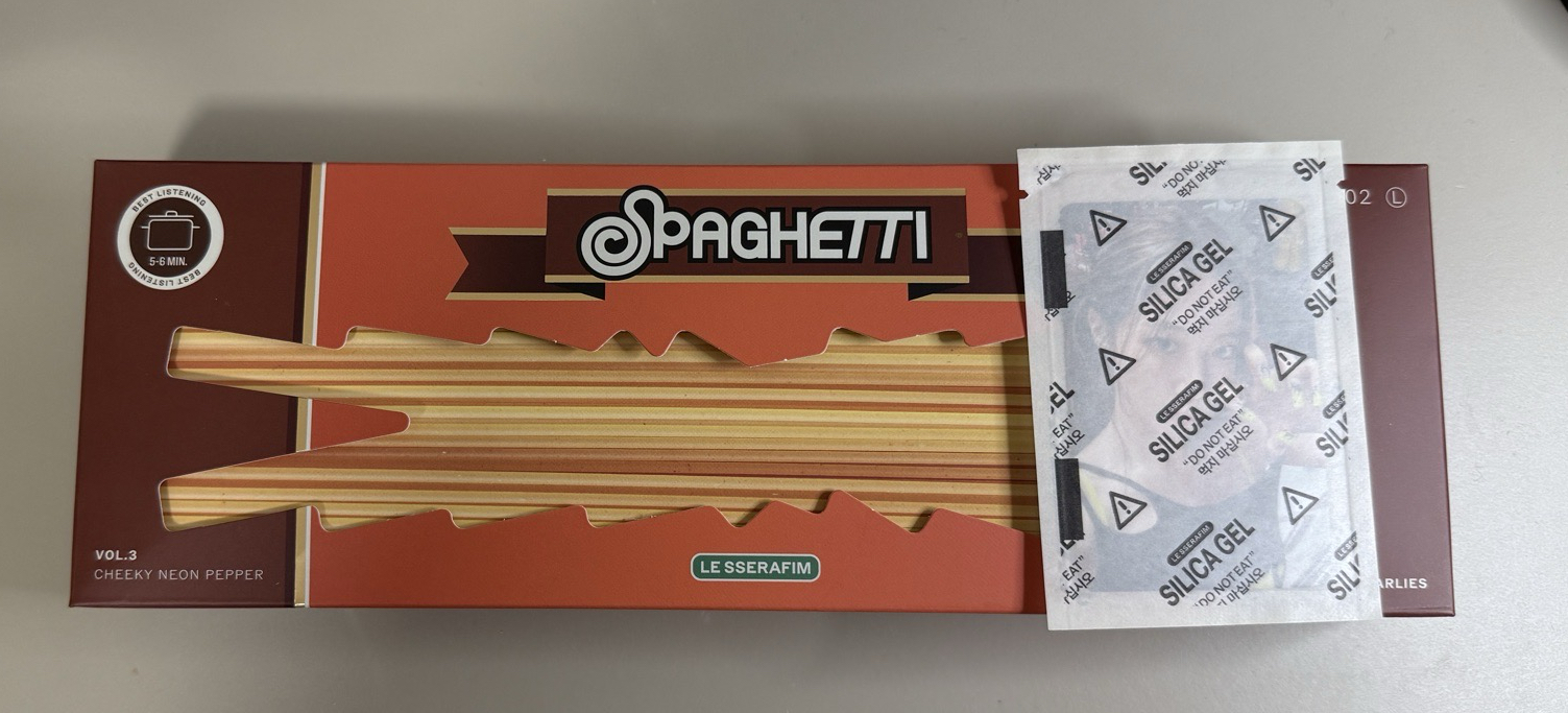 lesserafim spaghetti 橘版 kazuha