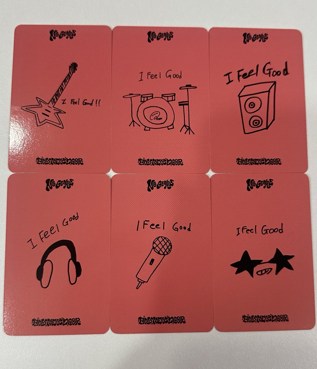 No Genre 打歌卡 1.0 SUNGHO RIWOO JAEHYUN TAESAN LEEHAN WOONHAK 