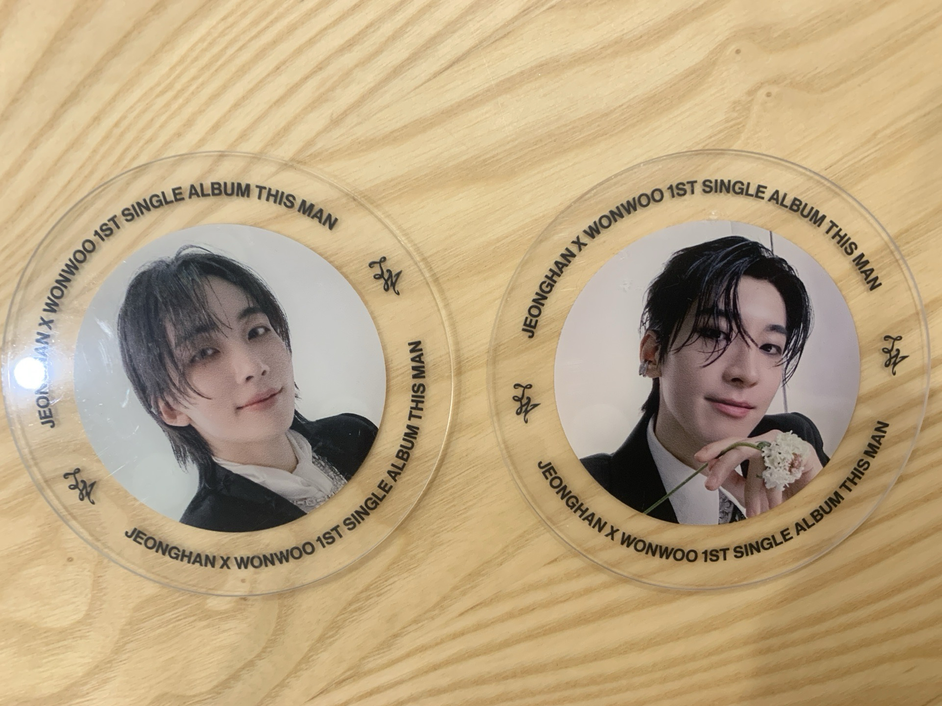 This man 杯墊 黑髮漢/黑髮圓