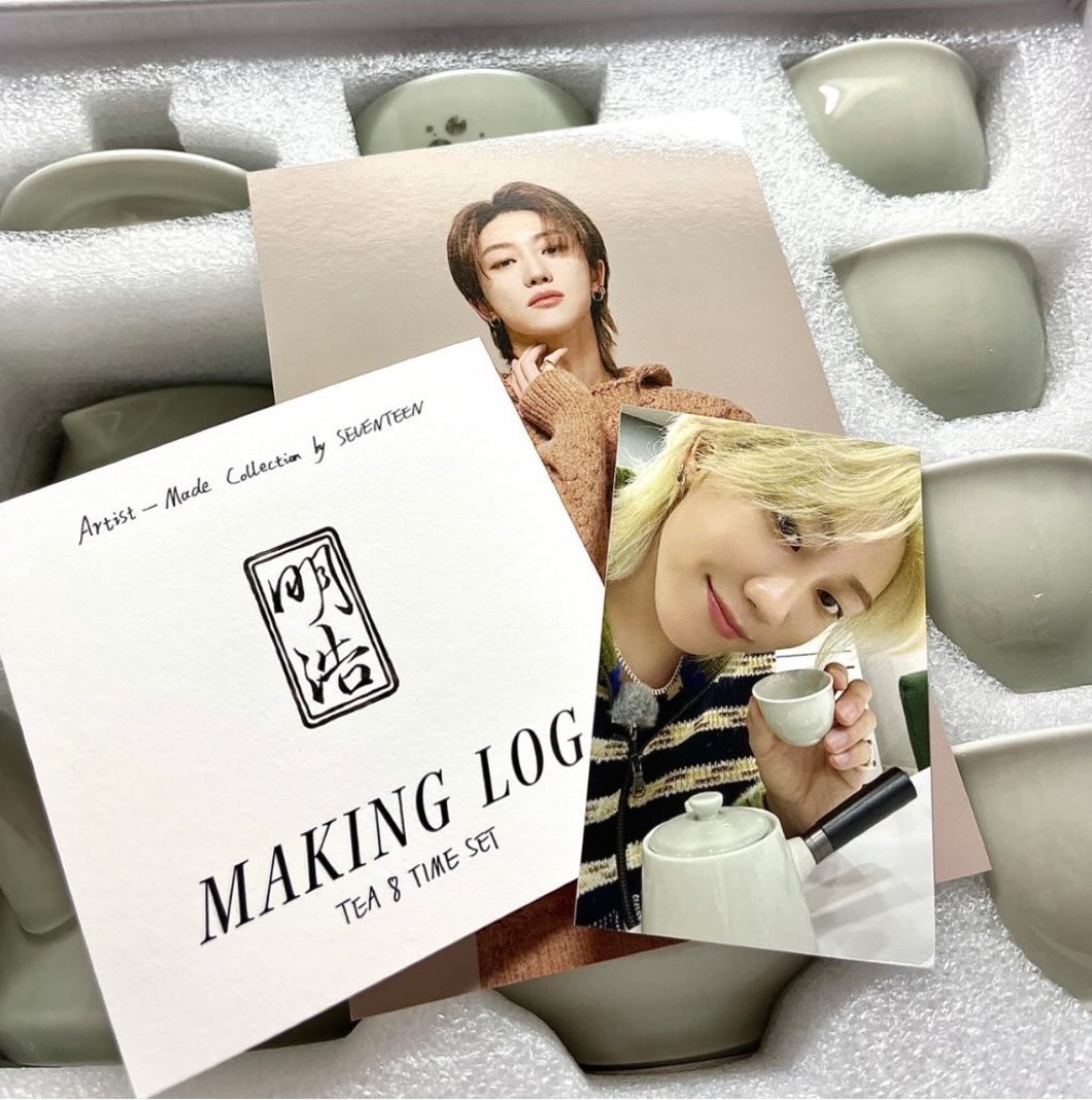 svt成員自製 茶具小卡+製程卡+明信片