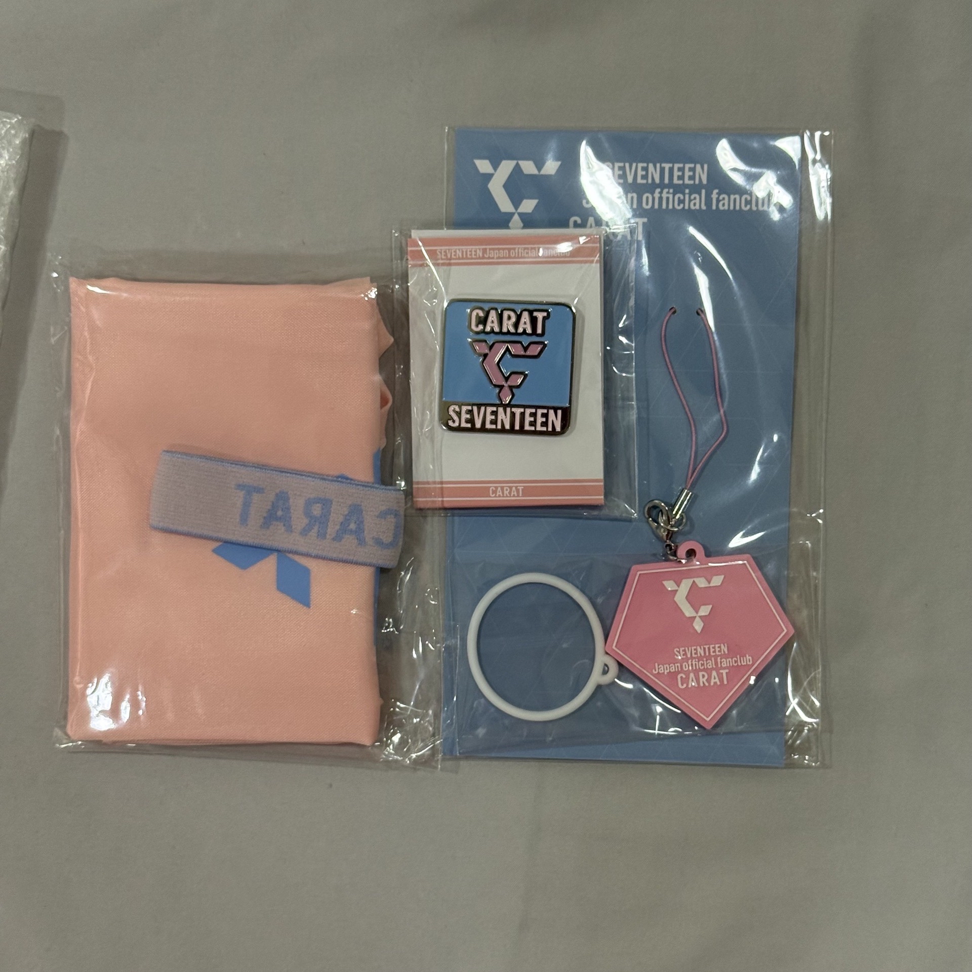 SEVENTEEN JAPAN 日本會員 金屬徽章 續會禮 更新特典 手燈環 購物袋