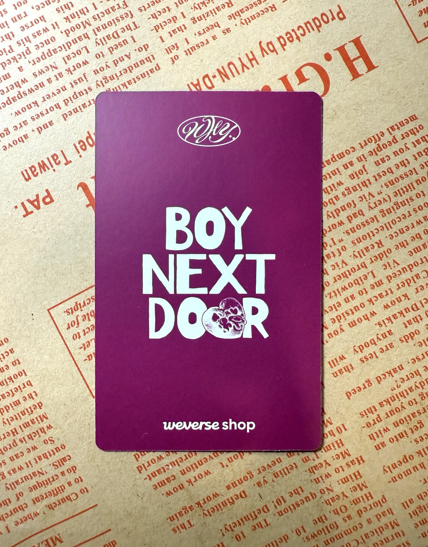 ❇️ WHY.. wvs 特典卡 金桐儇