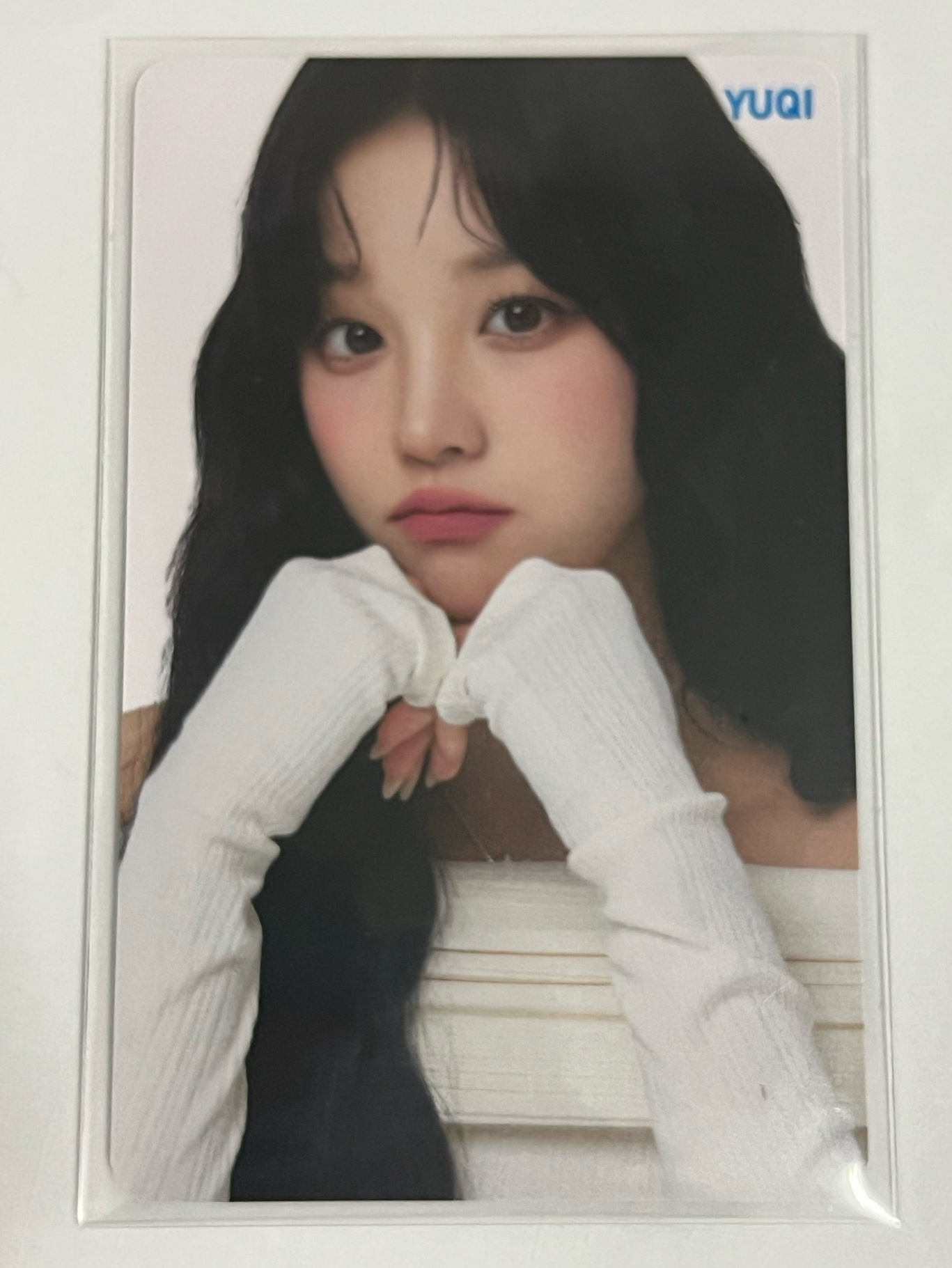 i-dle 雨琦 謂乳代言卡 白衣款