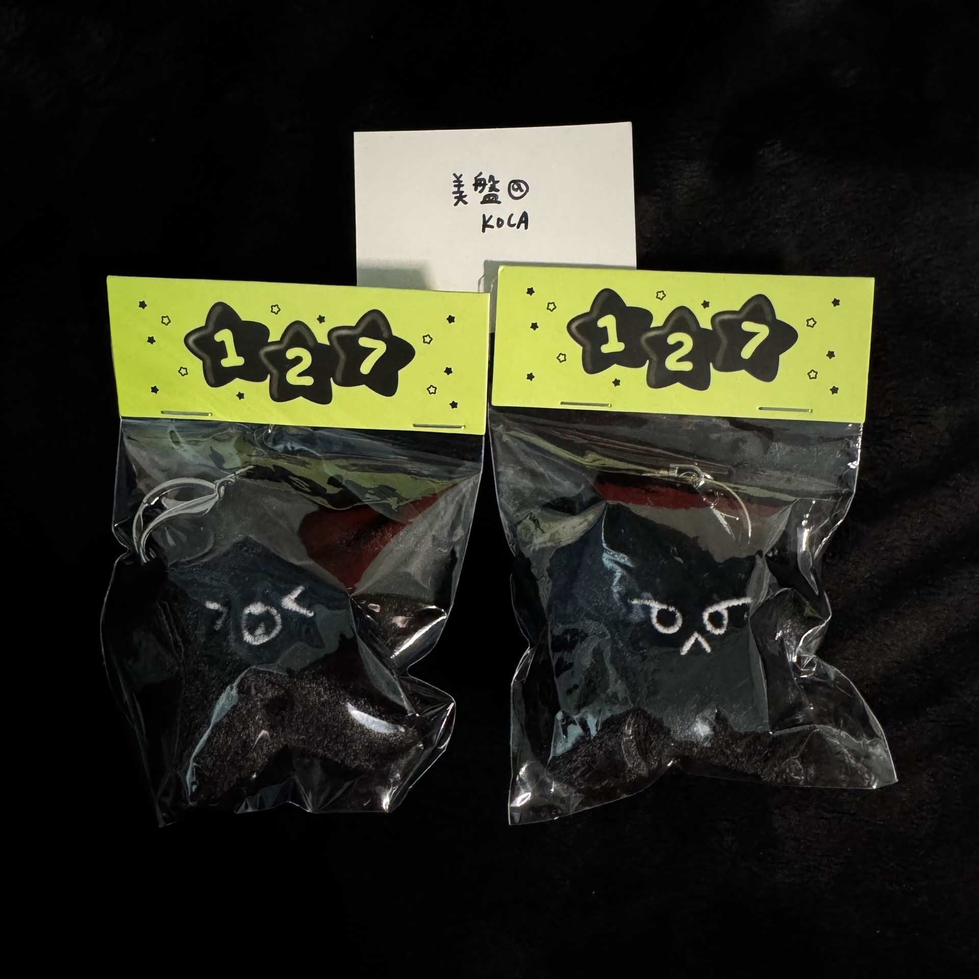 NCT 127 四巡 黑海星 楷燦 道英 吊飾 鑰匙圈