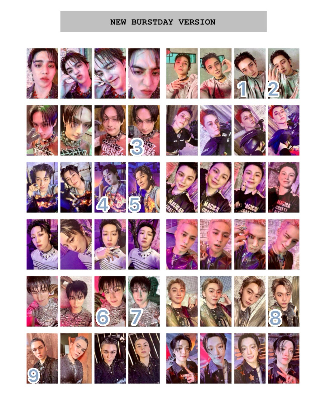 正五專卡 NEW BURSTDAY 綁卡不同版本可互綁 