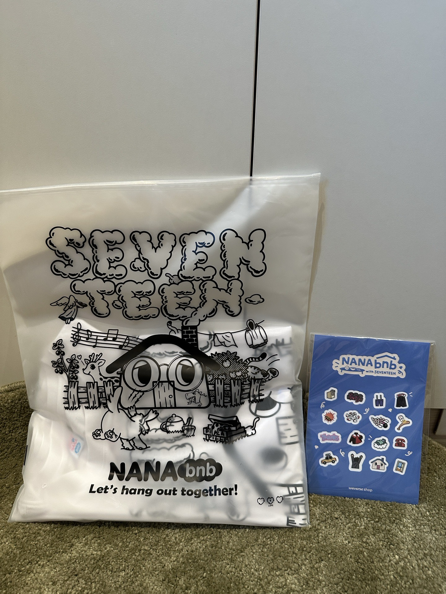 全新 SEVENTEEN NANABNB 金珉奎短袖(L) 送線上觀影特典🎁
