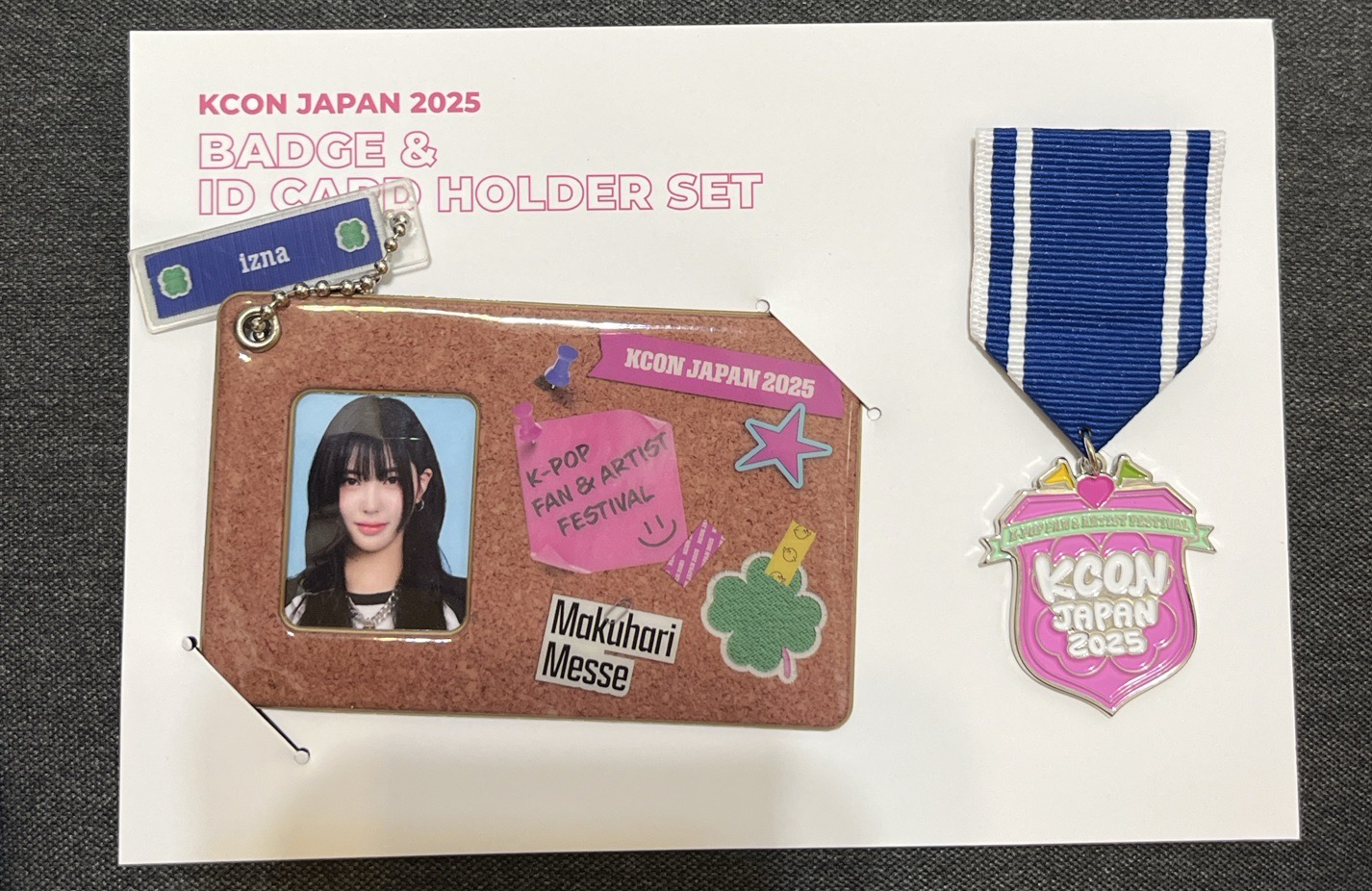 izna koko kcon japan2025徽章 證件照組