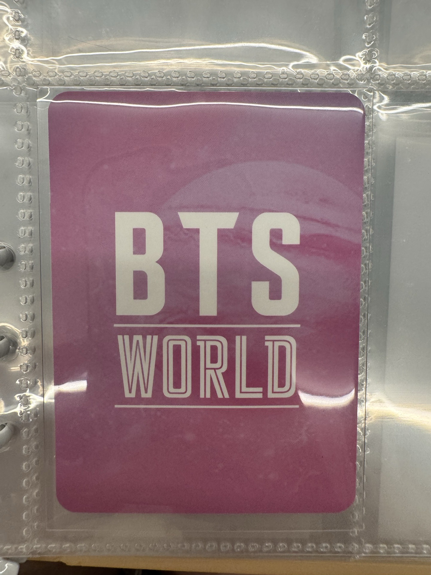 BTS 防彈少年團 金泰亨 V world 特典 小卡