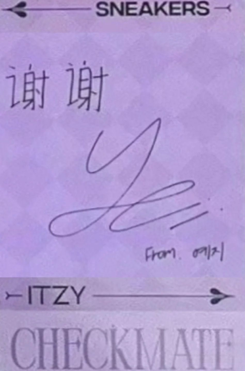 Itzy黃禮志_挑染中背印簽