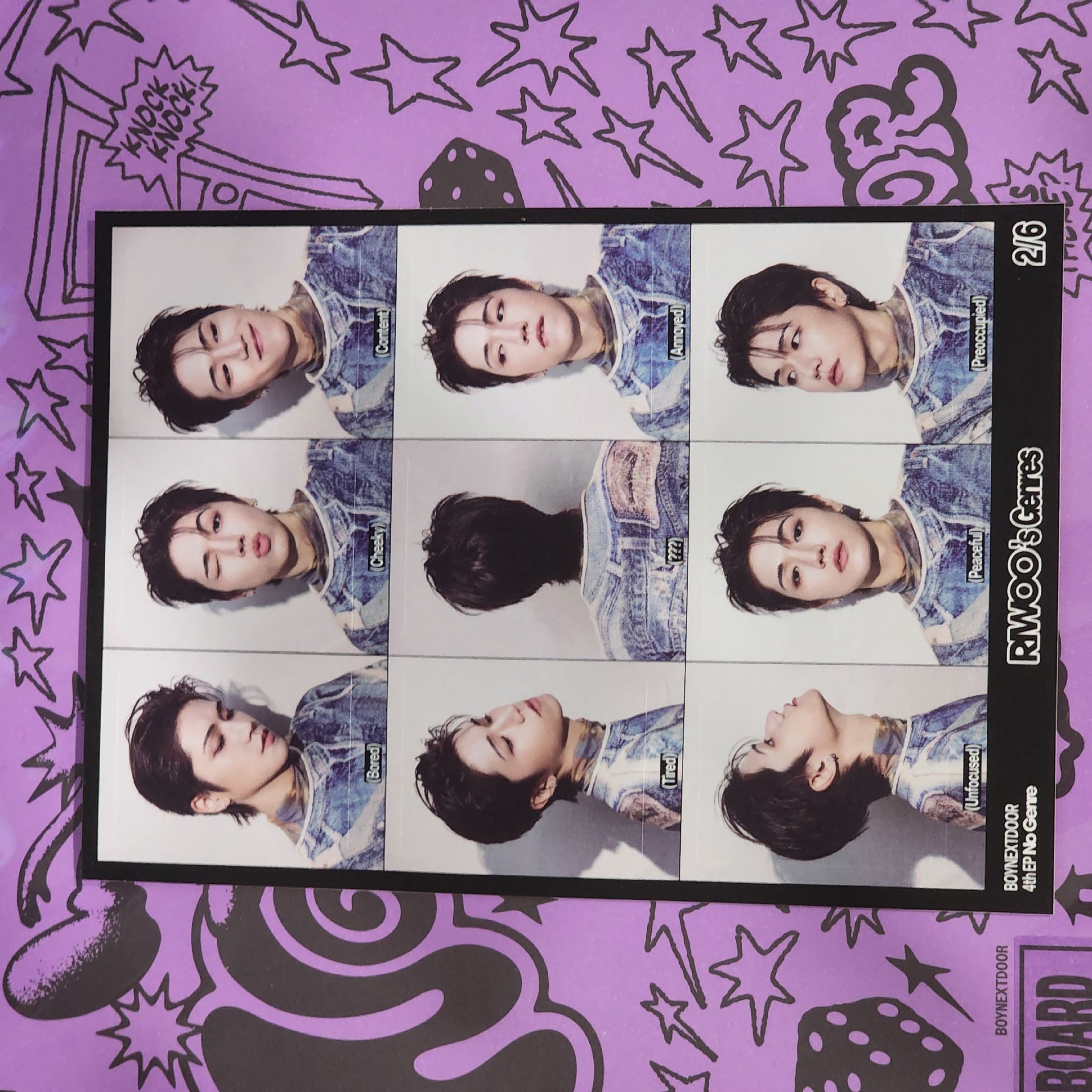 ⭕Riwoo 九宮格 貼紙 No Genre