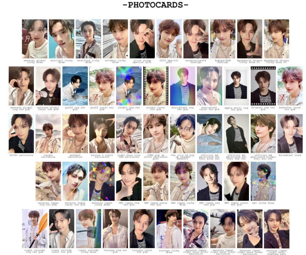 Seventeen 俊 迷12 特典、專卡