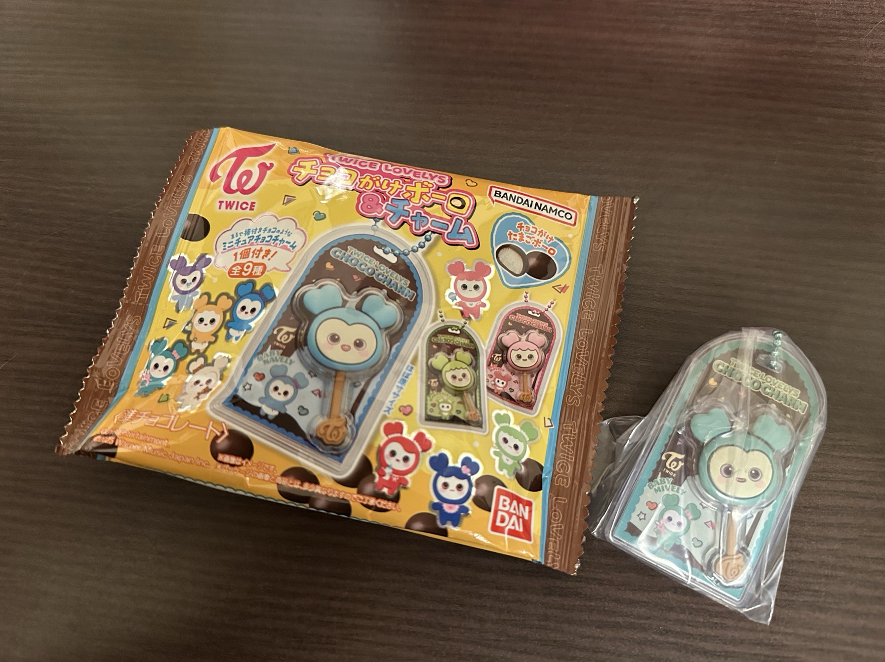 Mina巧克力棒吊飾+巧克力球