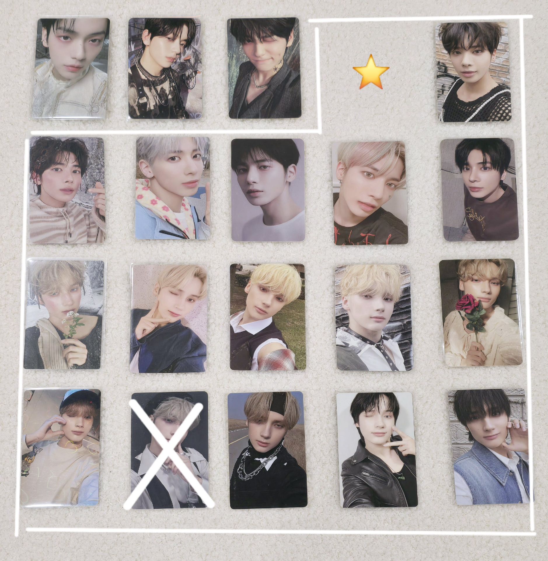 TXT 小卡（⭐為綁卡亦可單帶）