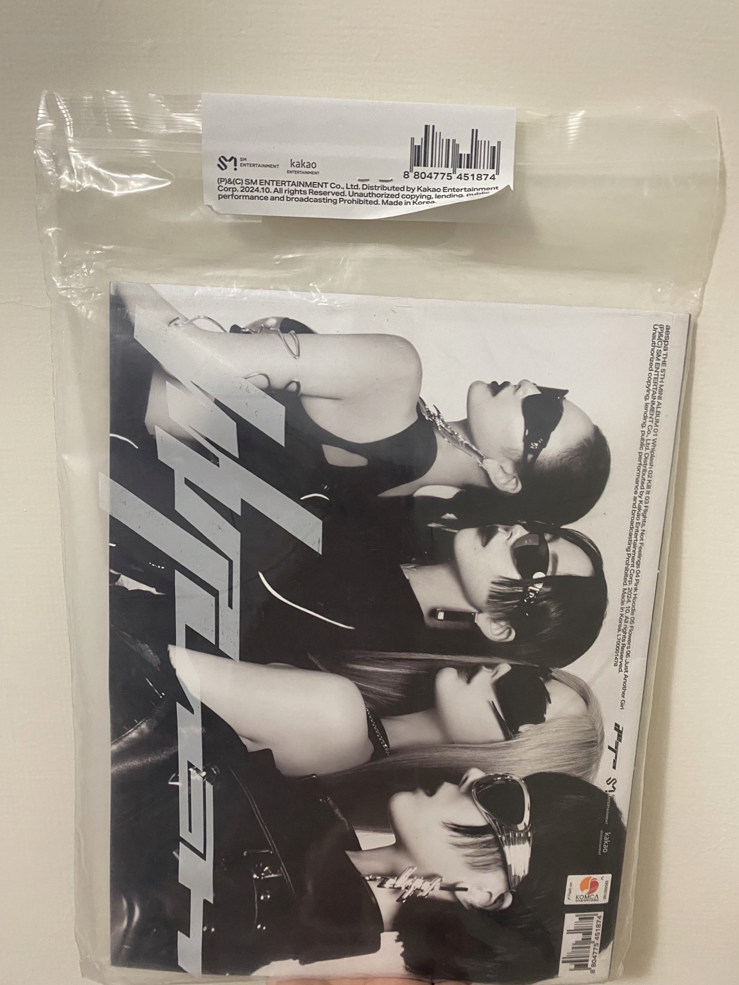 aespa whiplash BEAT版未拆專