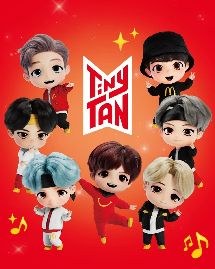 TinyTAN 公仔 麥當勞聯名 掉麥 Jimin